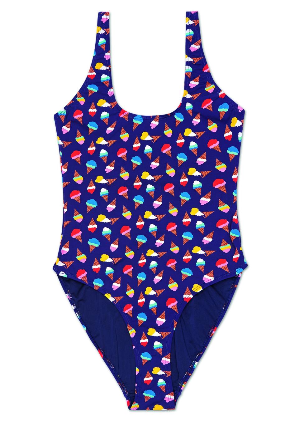 The Ice Cream Swimsuit is $75. (Photo: Happy Socks)