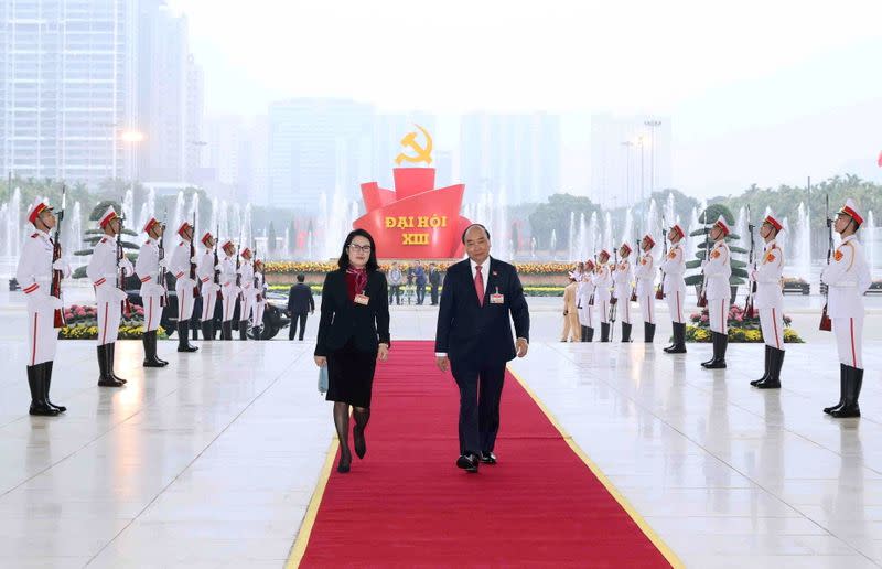 The 13th national congress of the ruling communist party of Vietnam in Hanoi