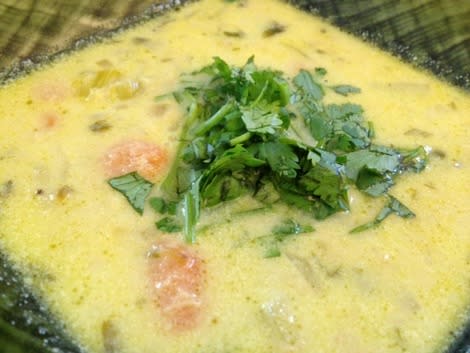 Plantain-Cilantro-Chicken soup 