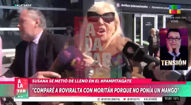 Susana Giménez dijo que comparó a Moritán con Roviralta porque 