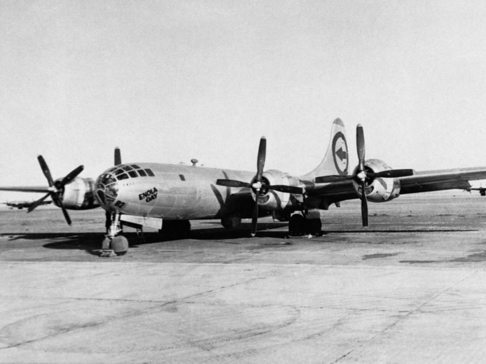 The Enola Gay in August 1945.