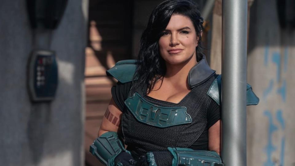 Former The Mandalorian co-star Gina Carano.