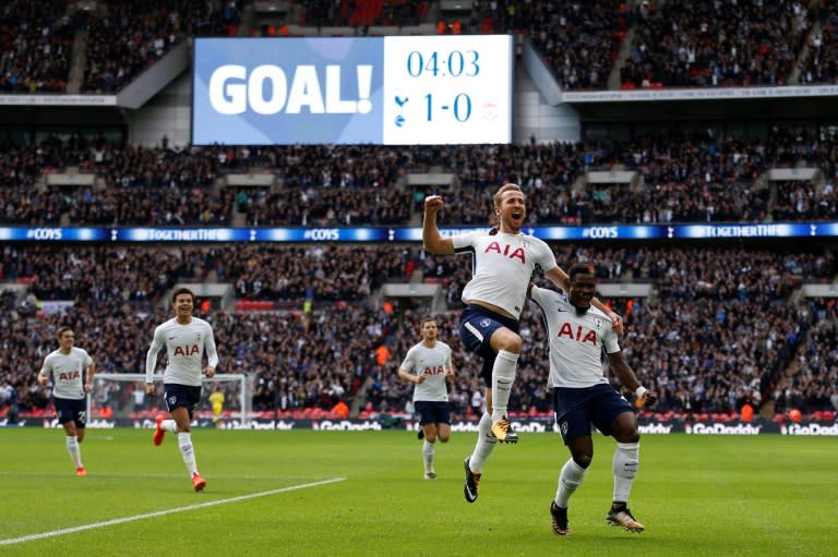 No more Wembley woe: Tottenham had an impressive record at adopted home Wembley last season