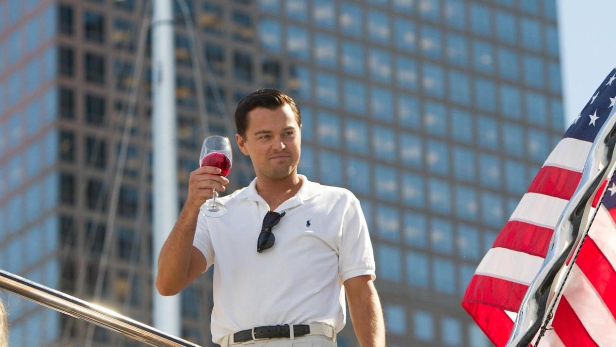  Leonardo DiCaprio with a wine glass 