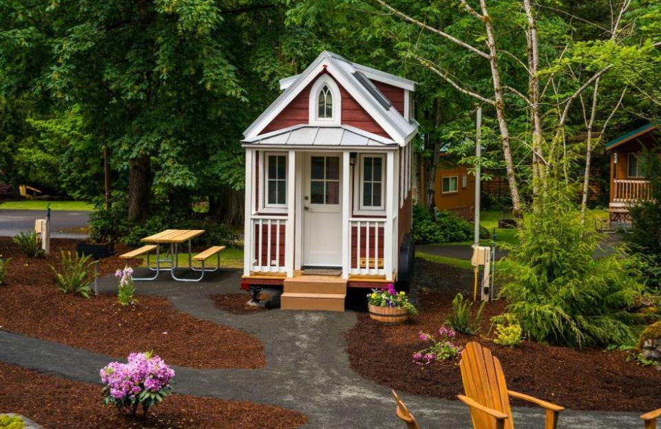 <p>The Elm features a fully functional tiny porch and can sleep up to three people.<br></p><p><a class="link " href="https://go.redirectingat.com?id=74968X1596630&url=https%3A%2F%2Fwww.tumbleweedhouses.com%2Ftumbleweed-models%2Felm%2F%23%21&sref=https%3A%2F%2Fwww.countryliving.com%2Fhome-design%2Fg1887%2Ftiny-house%2F" rel="nofollow noopener" target="_blank" data-ylk="slk:SHOP NOW;elm:context_link;itc:0;sec:content-canvas">SHOP NOW</a> <a class="link " href="https://www.countryliving.com/life/travel/g3595/tour-tiny-house-village/" rel="nofollow noopener" target="_blank" data-ylk="slk:SEE INSIDE;elm:context_link;itc:0;sec:content-canvas">SEE INSIDE</a></p>