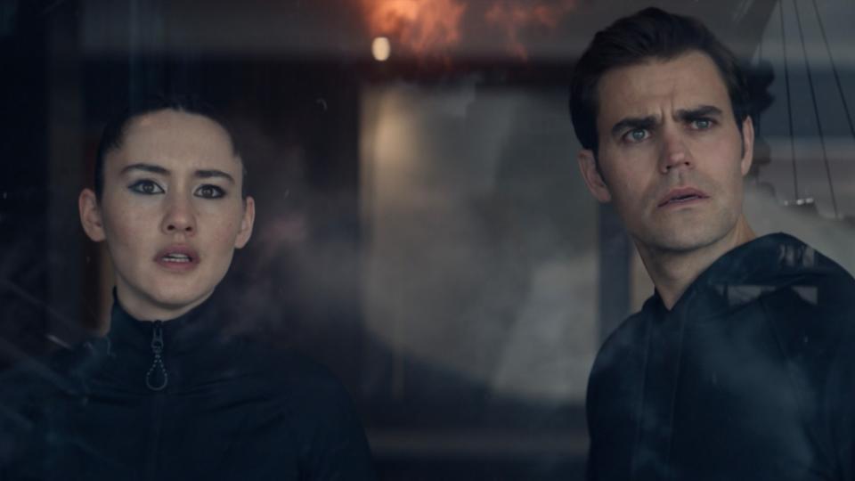 Christina Chong as La’an and Paul Wesley as Kirk in the trailer for season 2 of Star Trek: Strange New Worlds, streaming on Paramount+, 2023. Photo Cr: Paramount+