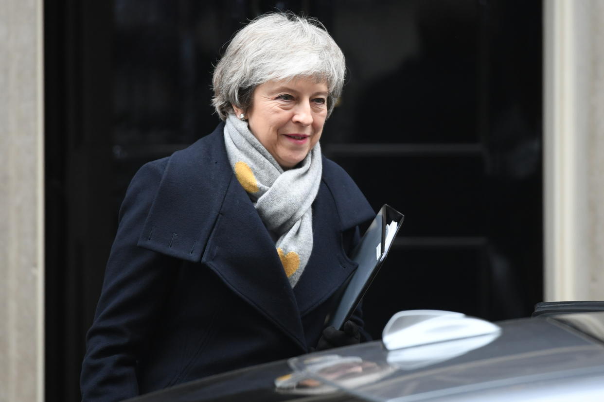 Prime Minister Theresa May leaves 10 Downing Street, London, following a meeting of the cabinet, ahead of the House of Commons vote on the Prime Minister’s Brexit deal.