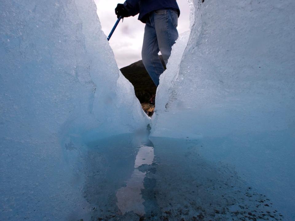 glacier crack