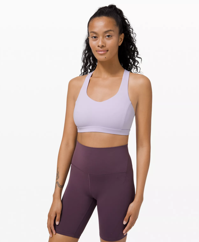 Lululemon Free To Be Serene Bra Size 6 C/D cup Super Purple SUPP 00013