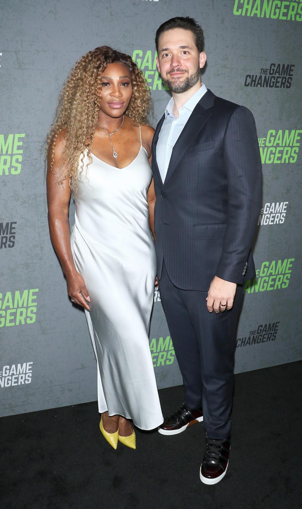 Serena Williams and husband Alexis Ohanian step out together for <em>The Game Changers</em> New York City premiere on Monday. 