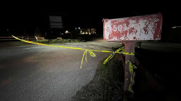 PHOTO: Police tape blocks off a crime scene near a shooting in Half Moon Bay, Calif., Jan. 23, 2023. (Nathan Frandino/Reuters)