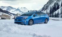 <p>For 2019, <a rel="nofollow noopener" href="https://www.caranddriver.com/news/2019-toyota-prius-awd-hybrid-photos-info" target="_blank" data-ylk="slk:the Toyota Prius hybrid;elm:context_link;itc:0;sec:content-canvas" class="link ">the Toyota Prius hybrid</a> gets freshened (and way less ugly) styling, different trim levels, and some new features. But the biggest news is the availability of all-wheel drive for the first time ever on the Prius in the United States. The new AWD-e system uses an additional electric motor at the rear, which can operate independently from the hybrid powertrain at the front of the car at speed. Toyota says that the AWD-e Prius will achieve EPA estimates of 52 mpg city, 48 mpg highway, and 50 mpg combined, making it one of the most efficient all-wheel-drive cars on sale.<em>-Daniel Golson</em></p>