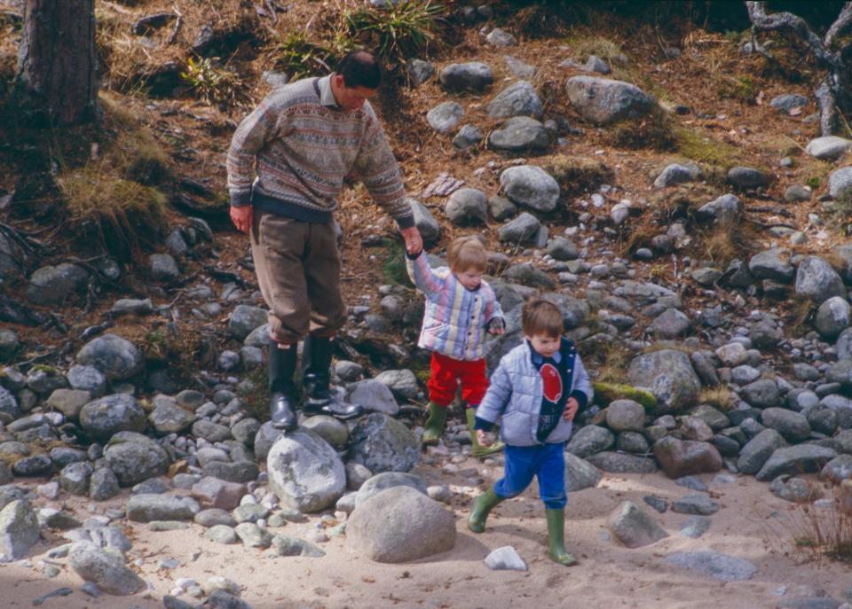 charles, william, harry balmoral