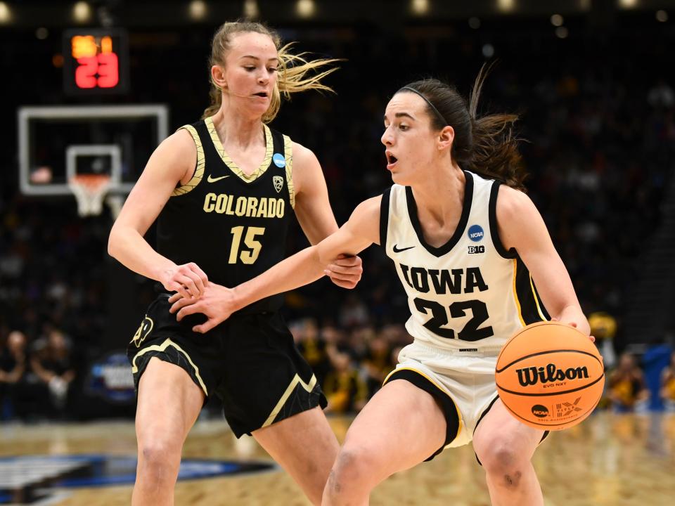 Iowa and Caitlin Clark got past the Colorado Buffaloes in last year's Sweet 16.