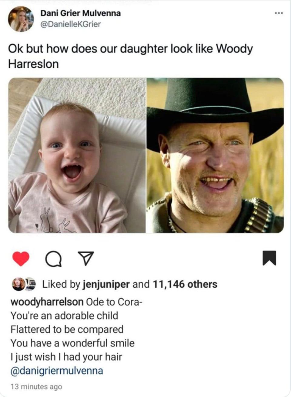 Woody Harrelson Instagram post - Instagram/Woody Harrelson
