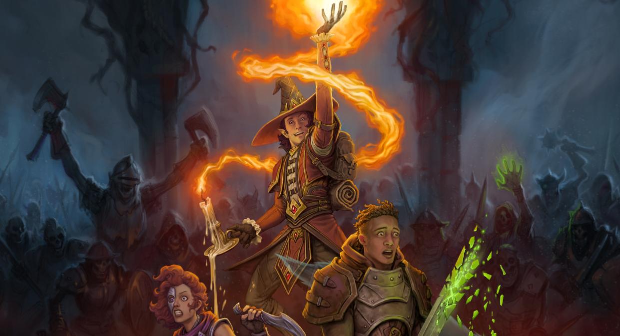  Project ORCS art featuring a party of adventurers. 