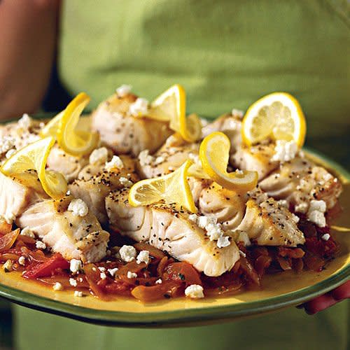 Broiled Mahi-Mahi with Parsleyed Tomatoes