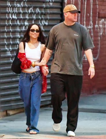 <p>TheImageDirect.com</p> Zoë Kravitz and Channing Tatum in 2024