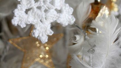 crochet christmas ornaments snow