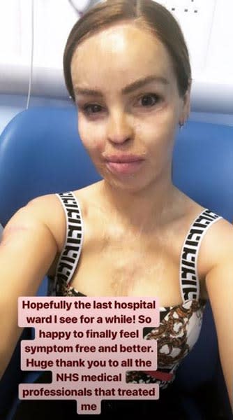 Katie Piper hospital sepsis