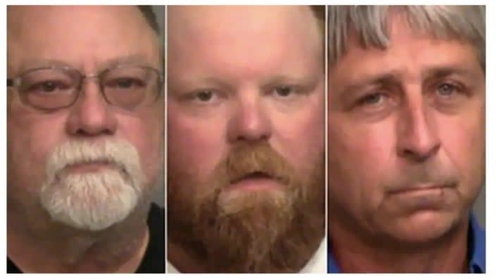 (From left) Gregory McMichael, Travis McMichael and William “Roddie” Bryan Jr. are all charged with hate crimes, as well as the attempted kidnapping of Ahmaud Arbery. (Photos: Glynn County Sheriff’s Office via AP)