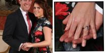 <p>Not to dissimilar to her mother's engagement ring, Eugenie's also features a ruby surrounded by diamonds.</p><p><a href="https://www.elle.com/uk/fashion/celebrity-style/g23724093/princess-eugenie-wedding-guests-outfits/" rel="nofollow noopener" target="_blank" data-ylk="slk:Husband Jack Brooksbank;elm:context_link;itc:0;sec:content-canvas" class="link ">Husband Jack Brooksbank</a> explained in their 2018 engagement interview that he had found a pink padparadscha sapphire but did not put it in the ring until Eugenie had signed off on it. Needless to say, she approved.</p><p><a class="link " href="https://www.beaverbrooks.co.uk/0000191/18ct-Gold-Diamond-Ruby-Cluster-Ring/p" rel="nofollow noopener" target="_blank" data-ylk="slk:SHOP SIMILAR;elm:context_link;itc:0;sec:content-canvas">SHOP SIMILAR</a> 18ct Gold Diamond Ruby Cluster Ring, Beaverbrooks, £2,250</p>