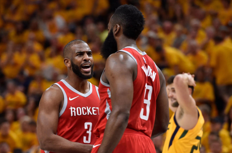 The Houston Rockets got all they could out of James Harden and Chris Paul last season, but they need more. (Getty Images)