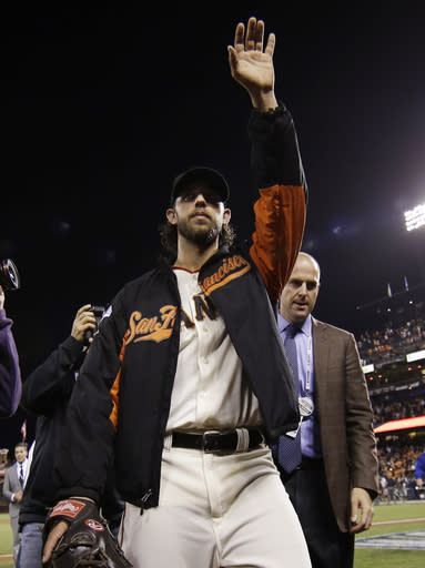 Bumgarner has a 1.13 ERA in this postseason. (AP)