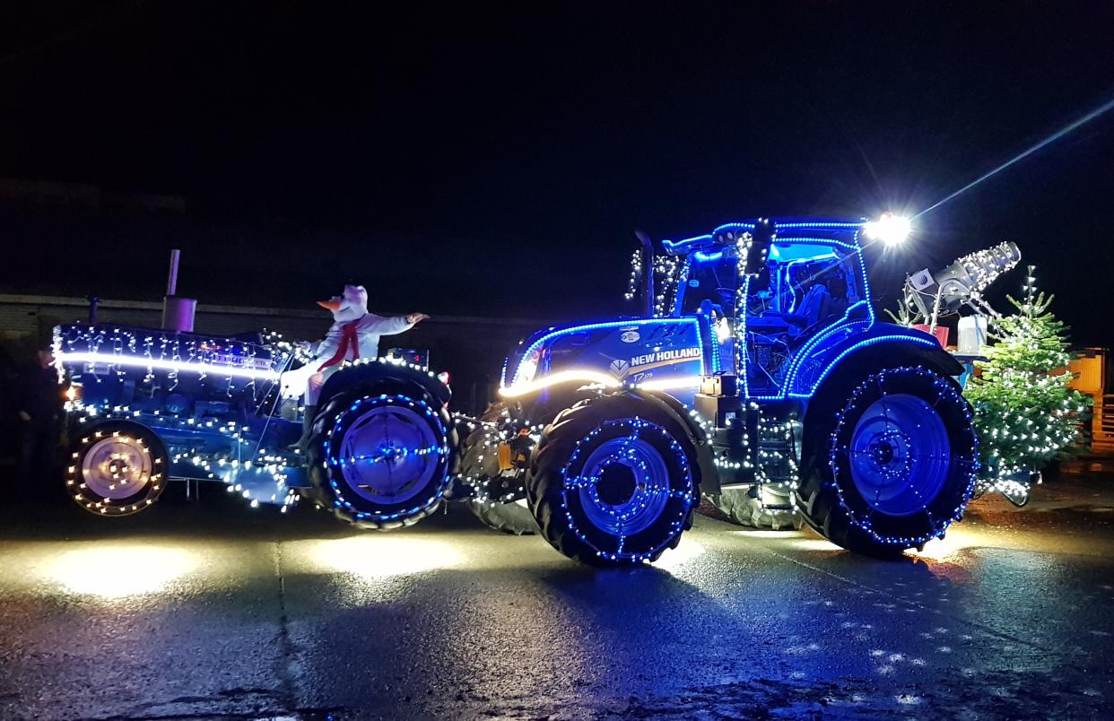 The 'Christmas Tractors of Nenagh' on show in Co Tipperary, Ireland