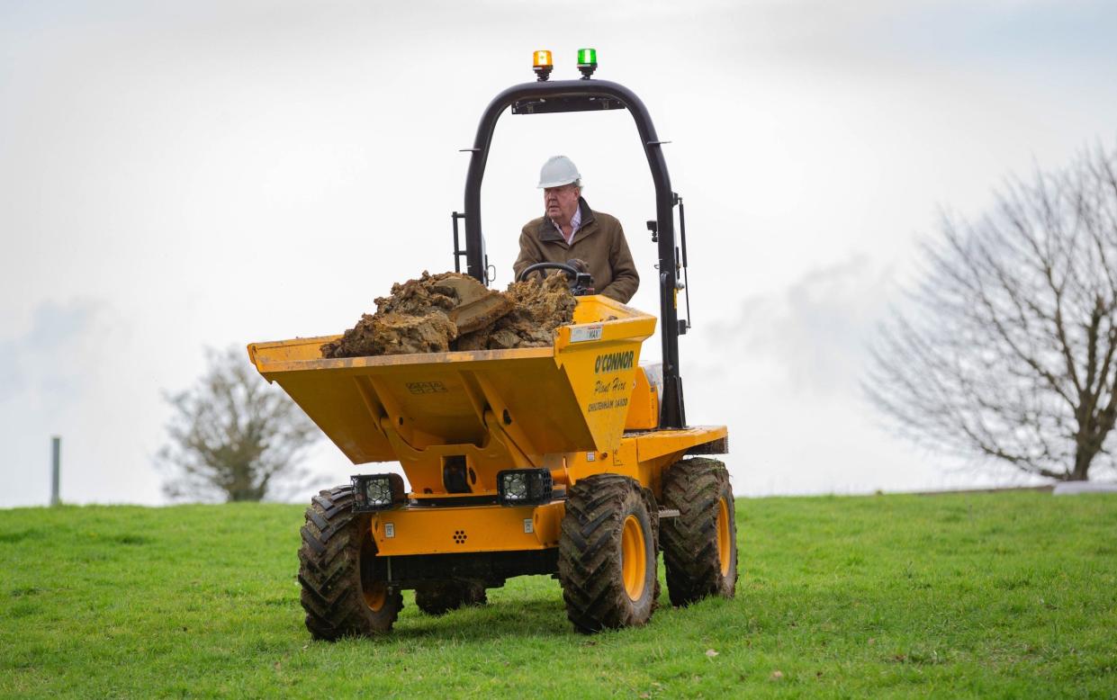 Some of the season's funniest moments come from Clarkson's dealings with machinery