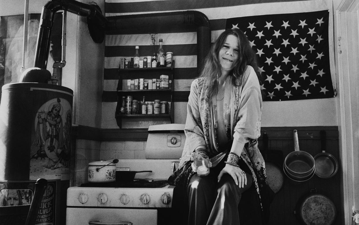 Janis Joplin, pictured here in 1969, always had a flair for fashion