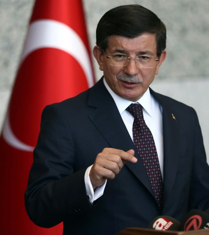 Turkey's Prime Minister Ahmet Davutoglu ordered air strikes and artillery barrages against villages in Syria after Islamic State violence spilled over into Turkey