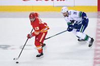 NHL: Vancouver Canucks at Calgary Flames