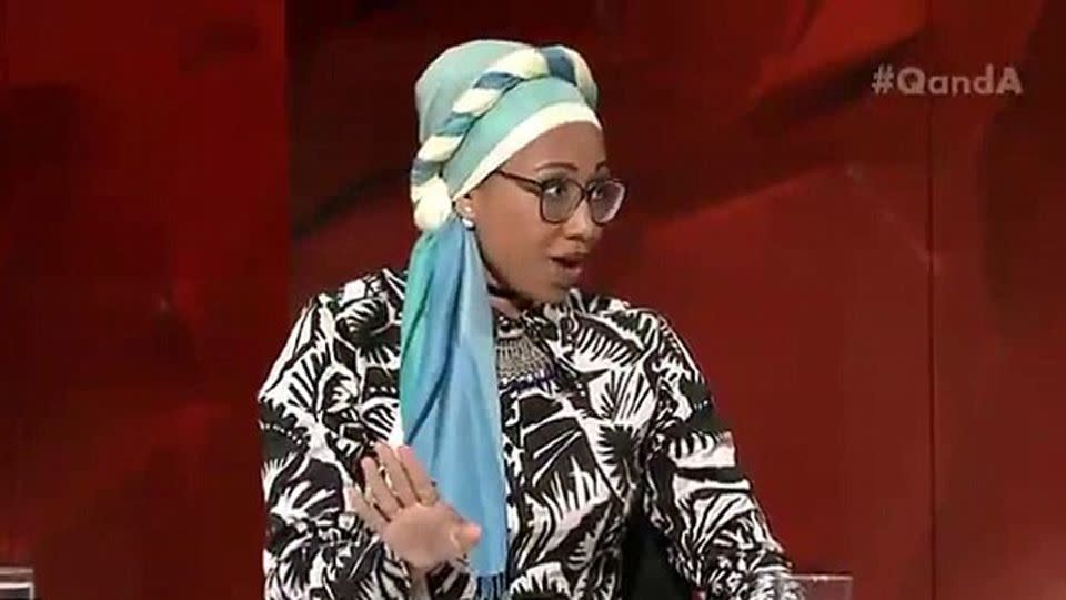 Prominent Muslim figures in Australia have condemned the way Ms Abdel-Magied went about her argument with Ms Lambie. Source: ABC