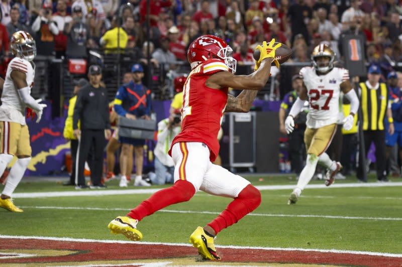 Wide receiver Marquez Valdes-Scantling spent the last two seasons with the Kansas City Chiefs. File Photo by John Angelillo/UPI