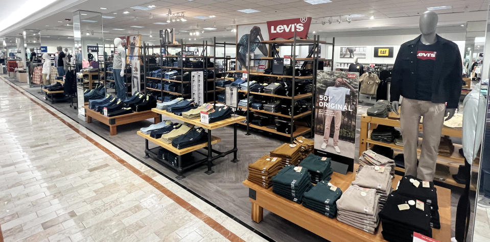 The enhanced Levi's section at JCPenney in Willowbrook, N.J.