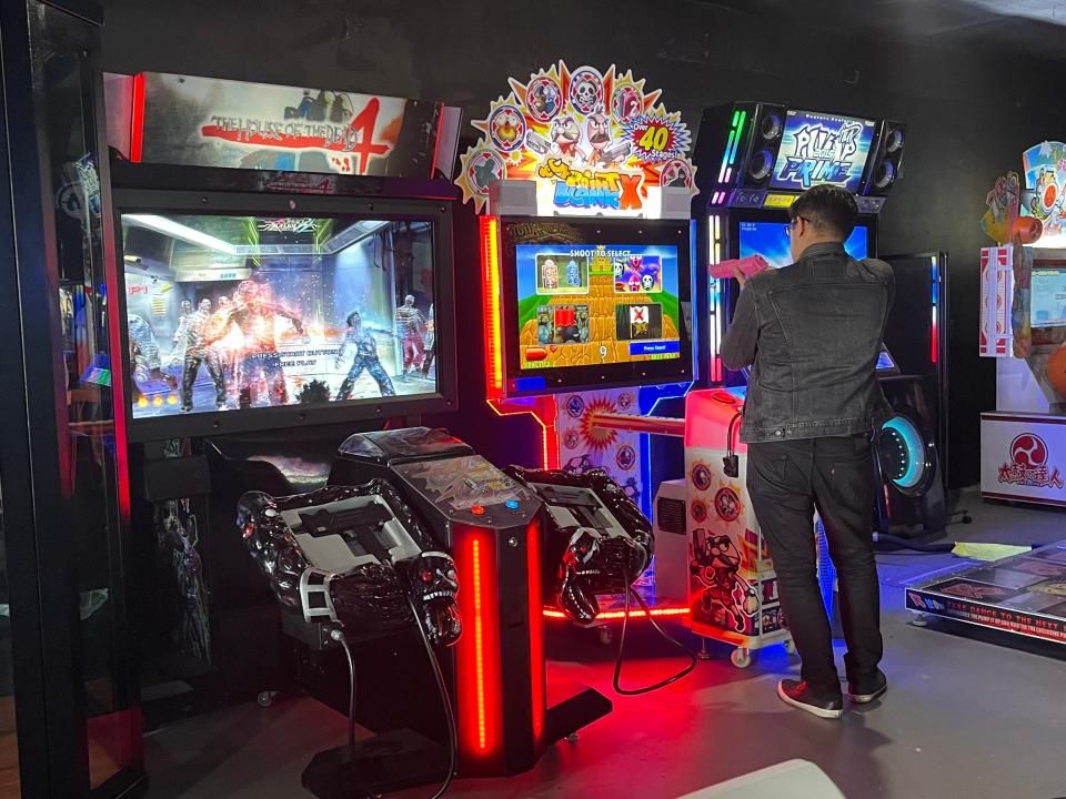 Not an Arcade on Bear Valley Road in Hesperia offers retro ware and Japanese gaming, or Japanese versions of certain games. They also have a variety of games and consoles; a pool table, Foosball, air hockey, basketball hoops and numerous card and board games.