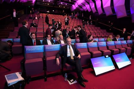 Telstra CEO Andy Penn is seen at the Telstra Investor Day in Sydney, Australia, June 20, 2018. AAP/Peter Rae/via REUTERS