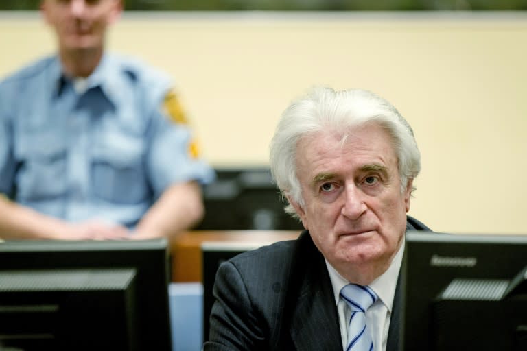 Bosnian Serb leader Radovan Karadzic was sentenced to 40 years in March for genocide over the 1995 Srebrenica massacre