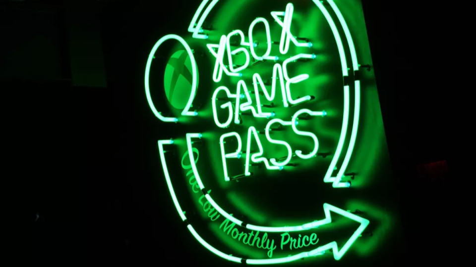Xbox Game Pass sign