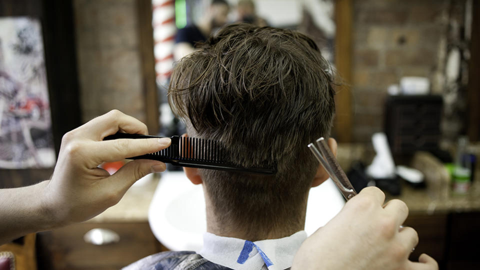 Man at the barber