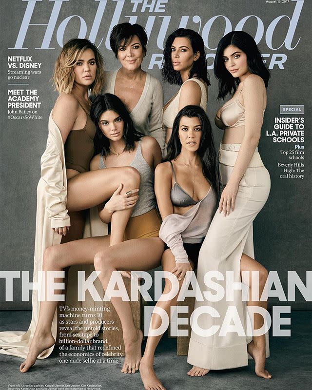 <p>The Kardashian-Jenners covered The Hollywood Reporter, and daaamn do they look fierce.</p><p><a rel="nofollow noopener" href="https://www.instagram.com/p/BX207wgDC6c/?taken-by=kourtneykardash" target="_blank" data-ylk="slk:See the original post on Instagram;elm:context_link;itc:0;sec:content-canvas" class="link ">See the original post on Instagram</a></p>