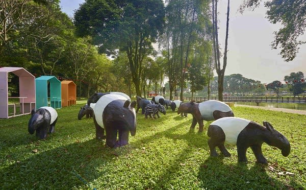 'Tapir Corner' in Seremban 2's City Park—a vibrant space blending art and purpose, raising awareness for tapir conservation.