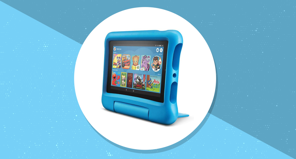 blue kids tablet