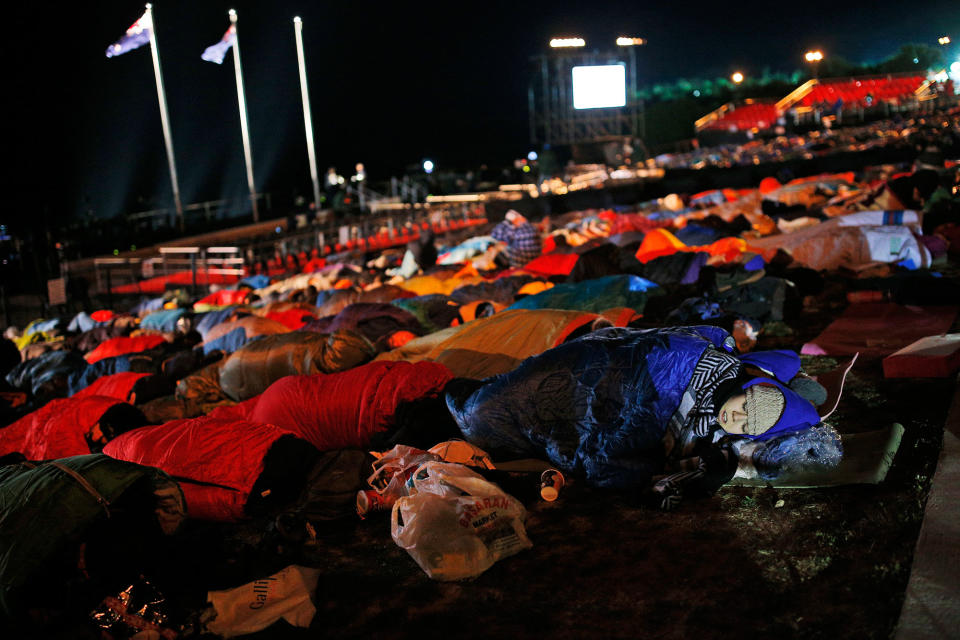 Waiting for dawn at Anzac cove