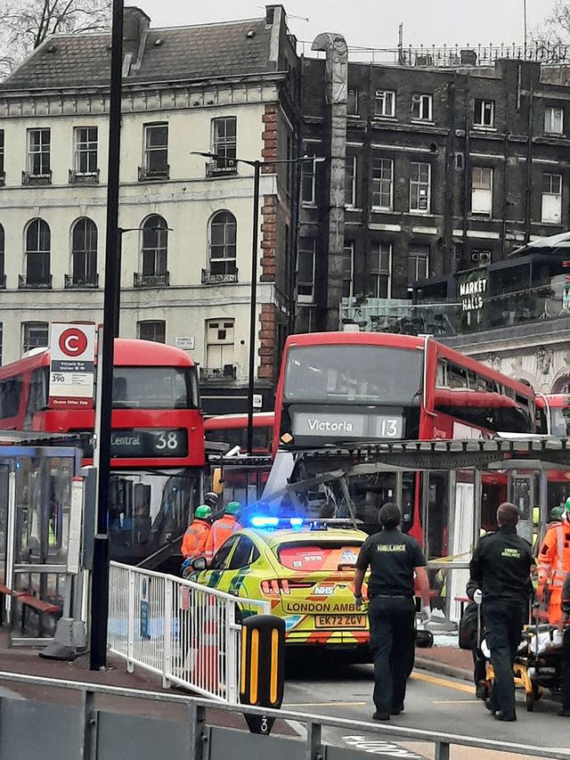 Victoria bus station crash