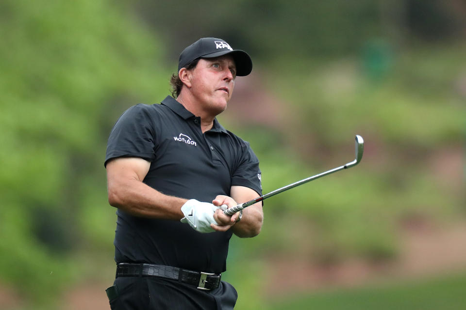 If Phil Mickelson is going to exorcise his demons at Winged Foot, he wants to earn his way in. (Photo by David Cannon/Getty Images)