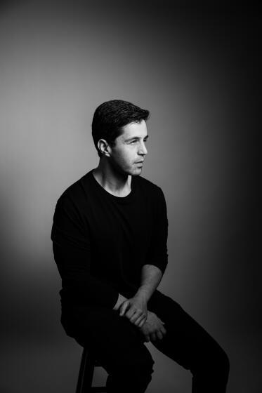 Josh Peck in black at the L.A. Times Festival of Books photo studio, at USC, in Los Angeles, CA, Sunday, April 24, 2022