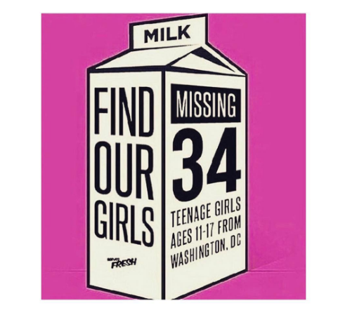 Celebrities are reacting to the #MissingDCGirls in an incredibly powerful way