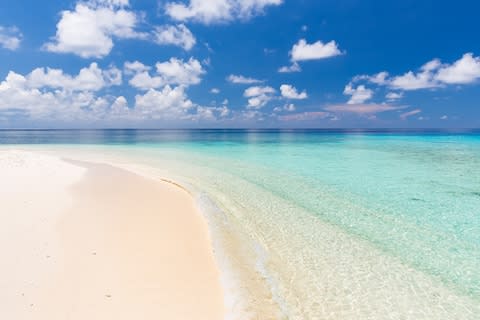 Turquoise water and white sand in the Maldives - Credit: Sergey Borisov/Sergey Borisov